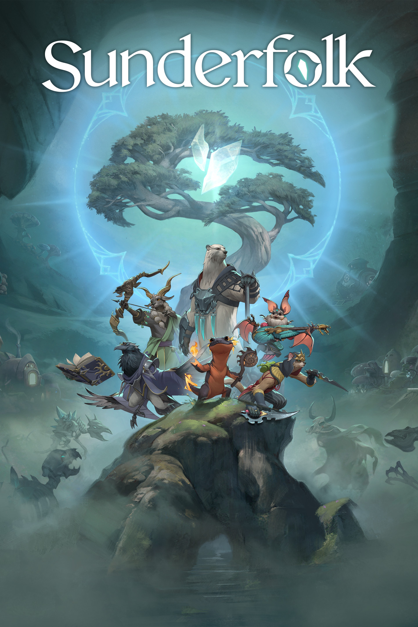 Sunderfolk character art showing some of the playable classes